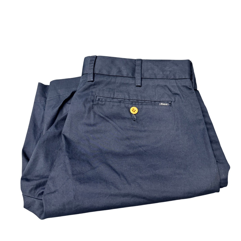 Polo Ralph Lauren Shorts Mens 32 (33x9 ACTUAL) Stretch Classic Fit Blue Chino